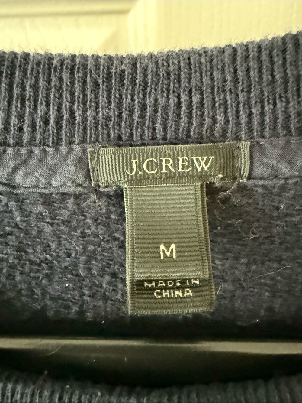 J.Crew Horse Print Sweatshirt size Medium Navy - Picture 3 of 6